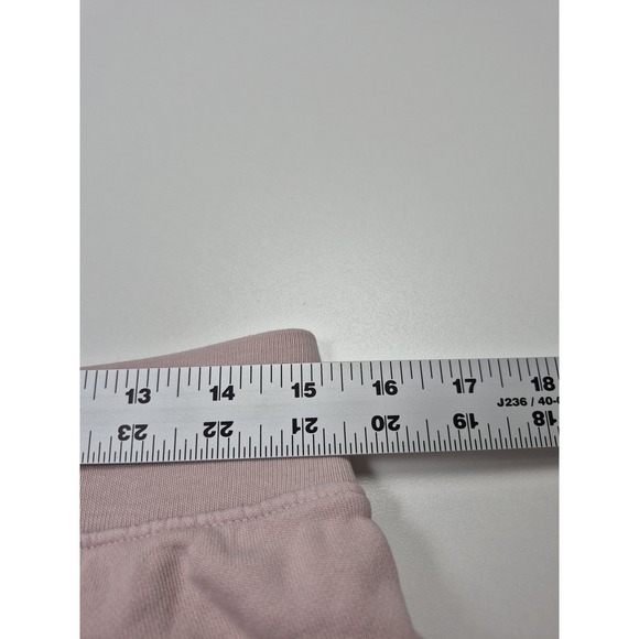 Madhappy Shorts Medium Pink Sweat 8" Inseam Elastic Waist Peace Logo Casual - Picture 12 of 14